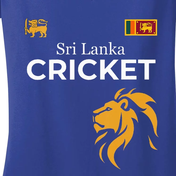 Sri Lanka Cricket Perfect For Lankan Cricket Fans Women's V-Neck T-Shirt