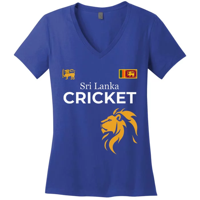 Sri Lanka Cricket Perfect For Lankan Cricket Fans Women's V-Neck T-Shirt