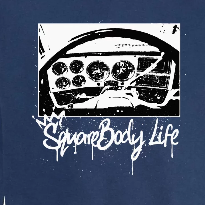 Squarebody Life C10 Classic Truck Squarebody Nation Garment-Dyed Sweatshirt