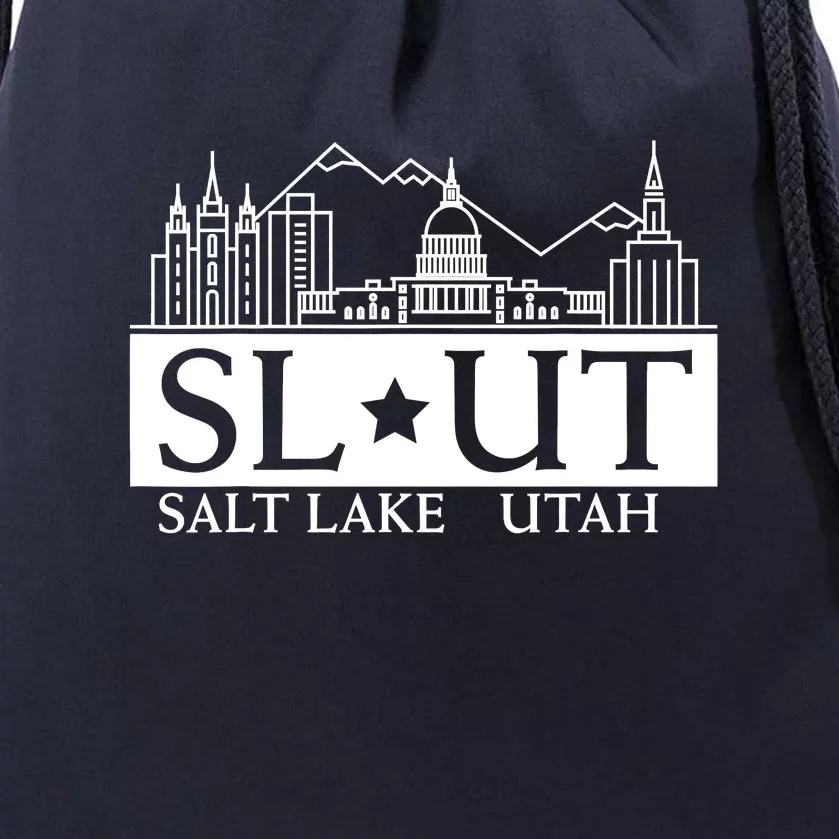 Salt Lake City Utah UT Hometown Home State Pride Drawstring Bag