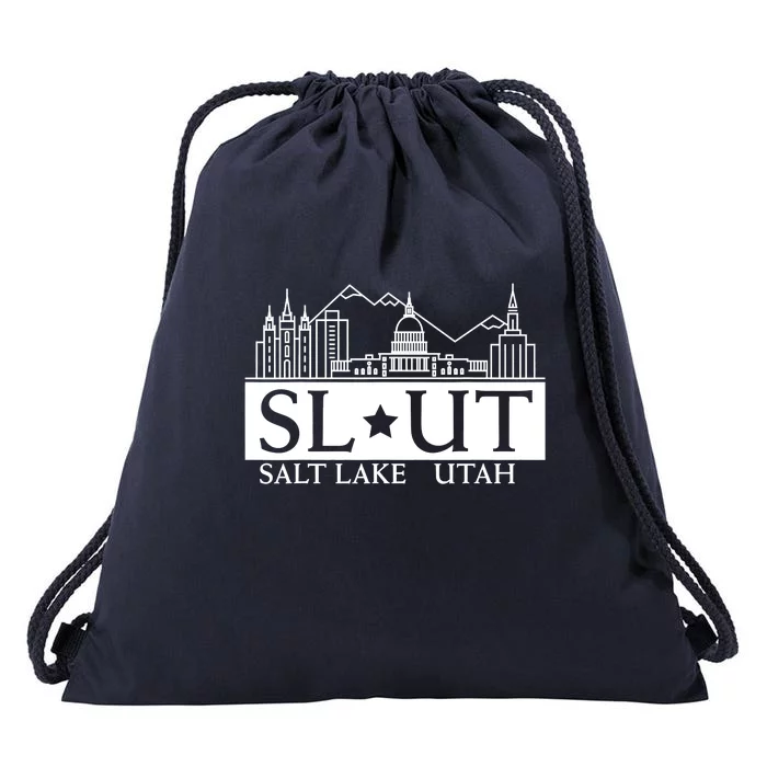 Salt Lake City Utah UT Hometown Home State Pride Drawstring Bag