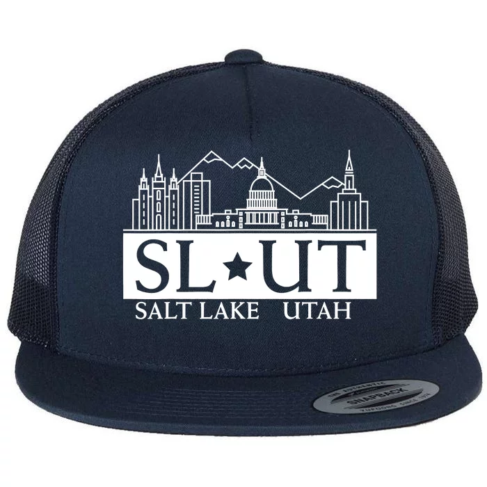 Salt Lake City Utah UT Hometown Home State Pride Flat Bill Trucker Hat