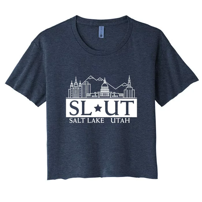 Salt Lake City Utah UT Hometown Home State Pride Women's Crop Top Tee