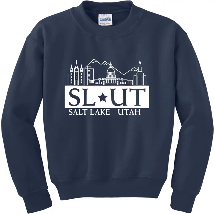 Salt Lake City Utah UT Hometown Home State Pride Kids Sweatshirt