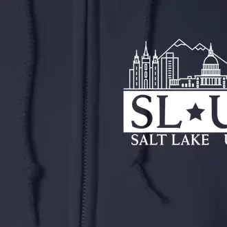 Salt Lake City Utah UT Hometown Home State Pride Full Zip Hoodie