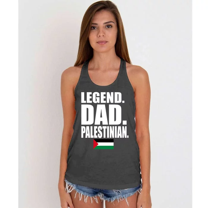 Storecastle: Legend Dad Palestinian Flag Funny Gift Women's Knotted Racerback Tank