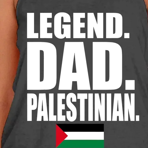 Storecastle: Legend Dad Palestinian Flag Funny Gift Women's Knotted Racerback Tank