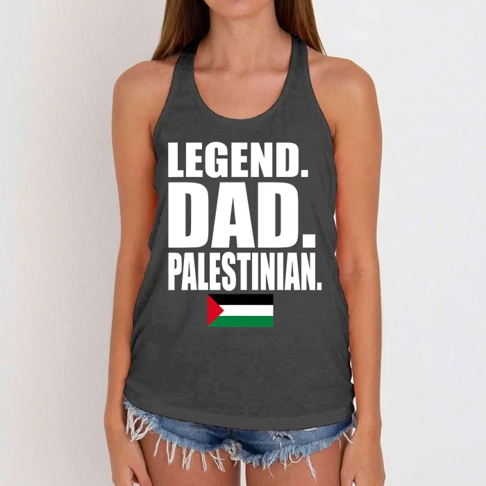 Storecastle: Legend Dad Palestinian Flag Funny Gift Women's Knotted Racerback Tank