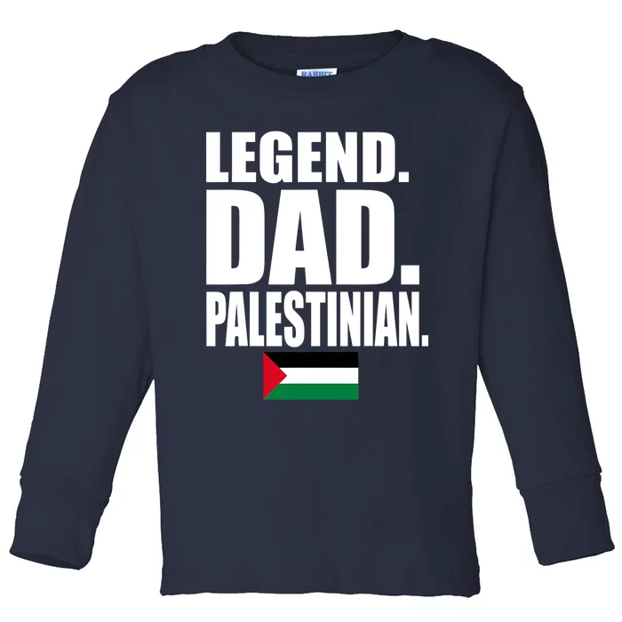 Storecastle: Legend Dad Palestinian Flag Funny Gift Toddler Long Sleeve Shirt