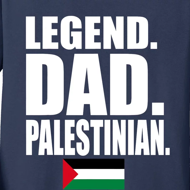 Storecastle: Legend Dad Palestinian Flag Funny Gift Kids Long Sleeve Shirt