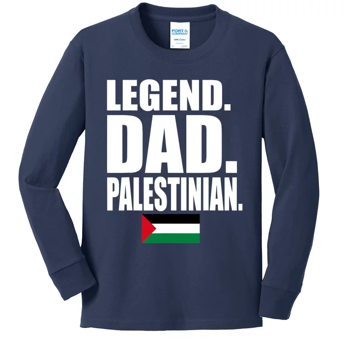 Storecastle: Legend Dad Palestinian Flag Funny Gift Kids Long Sleeve Shirt