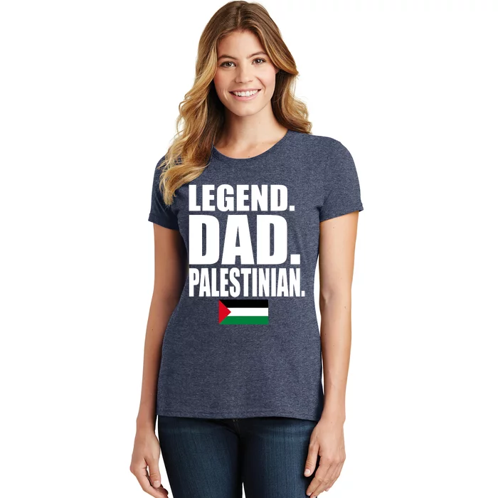 Storecastle: Legend Dad Palestinian Flag Funny Gift Women's T-Shirt