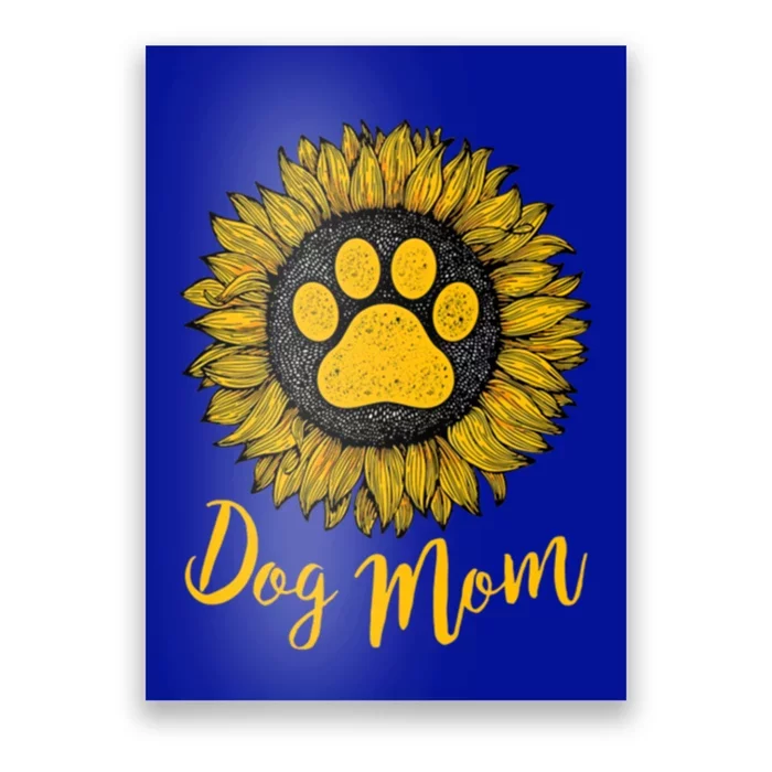 Sunflower Love Dog Mom Mother's Day Gift Poster