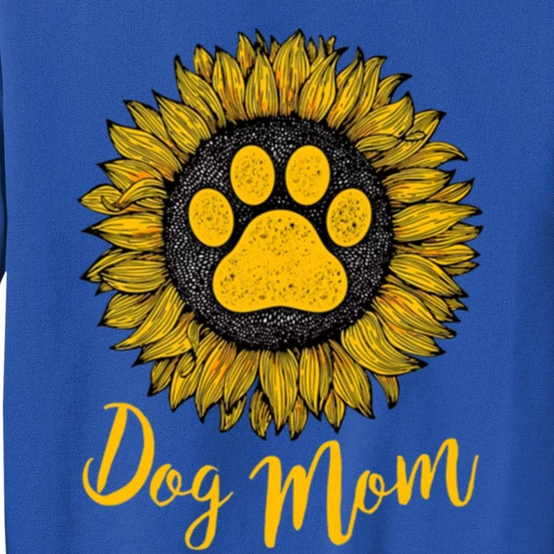 Sunflower Love Dog Mom Mother's Day Gift Tall Sweatshirt