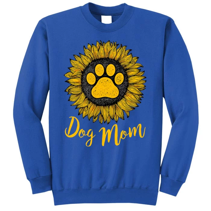 Sunflower Love Dog Mom Mother's Day Gift Tall Sweatshirt