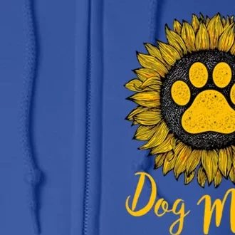 Sunflower Love Dog Mom Mother's Day Gift Full Zip Hoodie