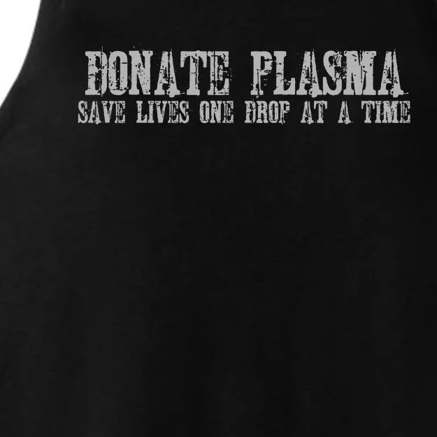 Save Lives Donate Plasma Ladies Tri-Blend Wicking Tank