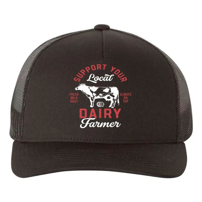 Support Local Dairy Farmer Yupoong Adult 5-Panel Trucker Hat