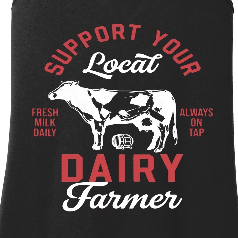 Support Local Dairy Farmer Ladies Essential Tank