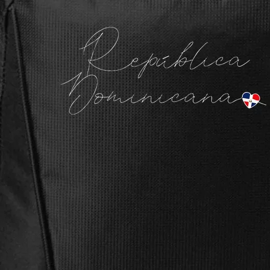 Simple Love Dominican Flag Heart On RepúBlica Dominicana City Backpack