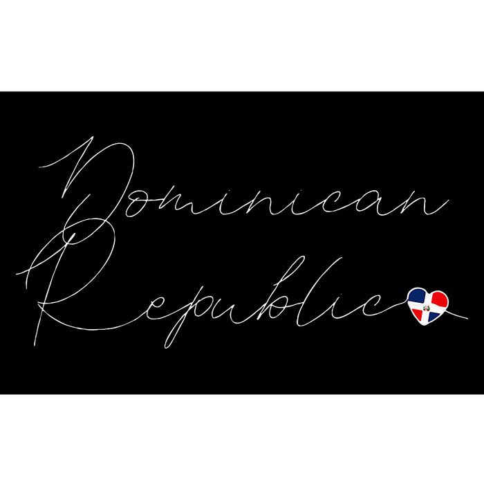 Simple Love Dominican Flag Heart On Dominican Republic Bumper Sticker