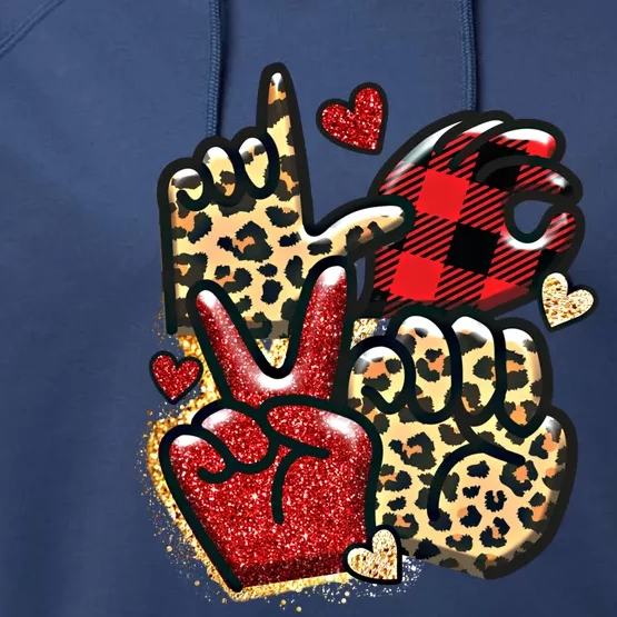 Sign Language Deaf Valentines Day Love Asl Finger Spelling Cute Gift Performance Fleece Hoodie