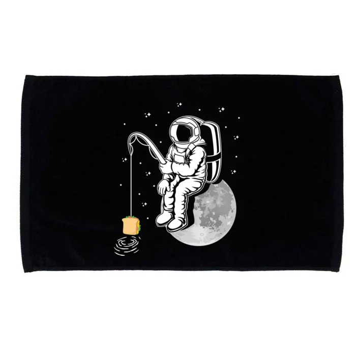 Sandwich Lover Design For Fishing And Astronaut Fans Gift Microfiber Hand Towel