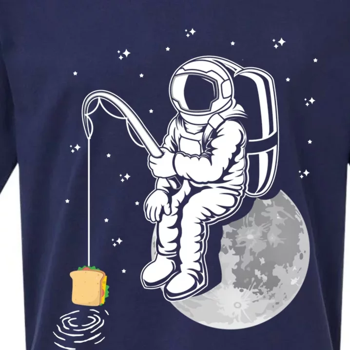 Sandwich Lover Design For Fishing And Astronaut Fans Gift Sueded Cloud Jersey T-Shirt