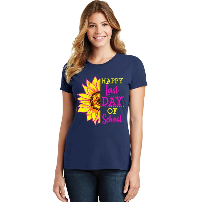 Sunflower Last Day Of School Teacher Gift End Year Preschool Gift Women's T-Shirt