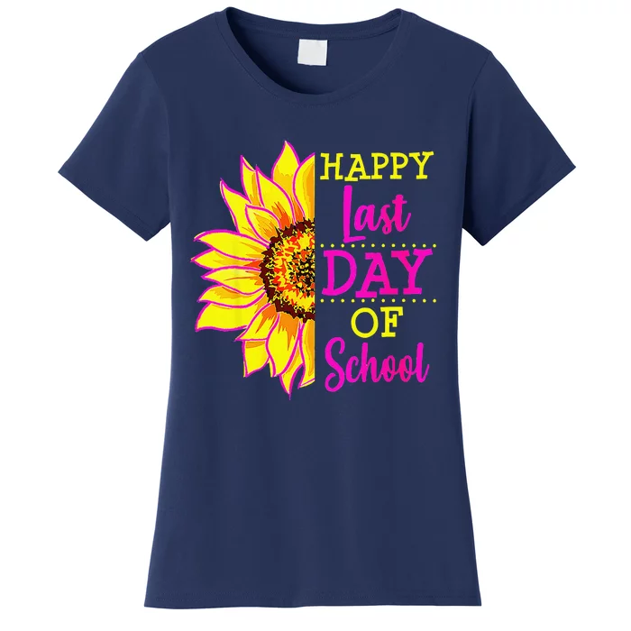 Sunflower Last Day Of School Teacher Gift End Year Preschool Gift Women's T-Shirt