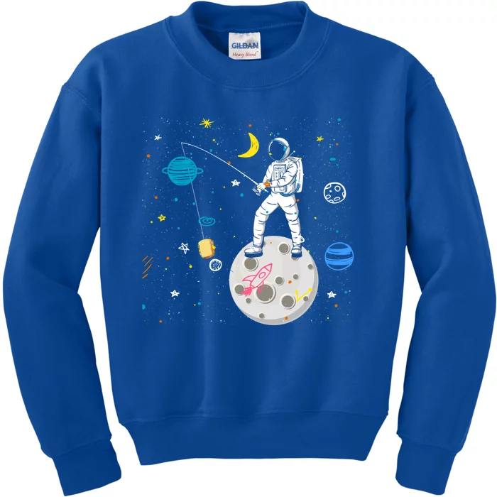 Sandwich Lover Design For Fishing And Astronaut Fans Gift Kids Sweatshirt