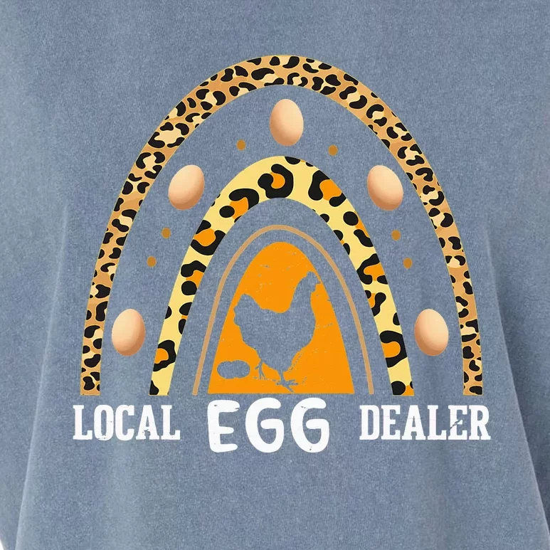 Support Local Egg Dealer Supplier Funny Chicken Lover Garment-Dyed Women's Muscle Tee