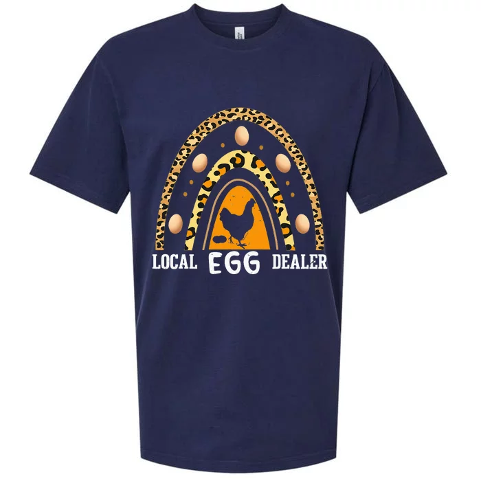 Support Local Egg Dealer Supplier Funny Chicken Lover Sueded Cloud Jersey T-Shirt