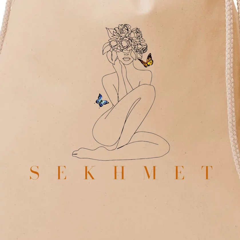 Sekhmet Lioness Egyptian Goddess Of Healing Drawstring Bag