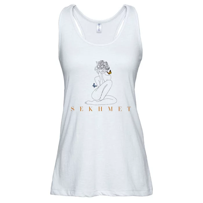 Sekhmet Lioness Egyptian Goddess Of Healing Ladies Essential Flowy Tank