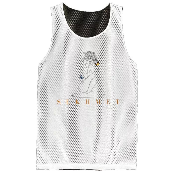 Sekhmet Lioness Egyptian Goddess Of Healing Mesh Reversible Basketball Jersey Tank