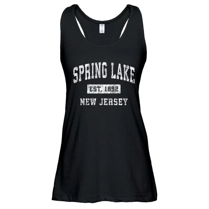 Spring Lake Est 1892 New Jersey Nj Vintage Established Sports Design Ladies Essential Flowy Tank