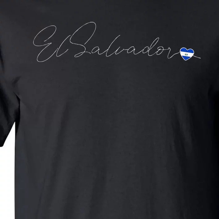 Simple Love El Salvadorian Flag Heart On El Salvador Tall T-Shirt