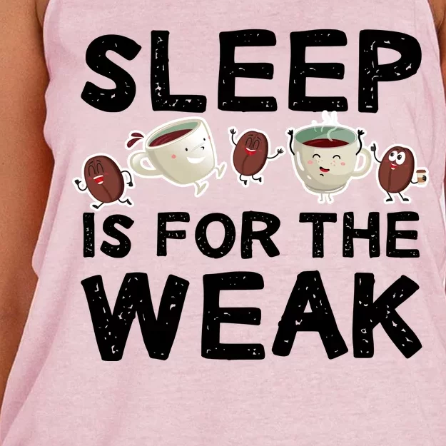 Sleep Is For The Weak Women's Knotted Racerback Tank