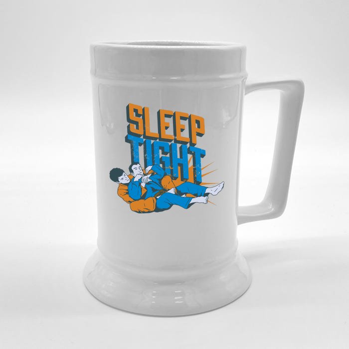 Sleep Tight Jiu Jitsu Front & Back Beer Stein