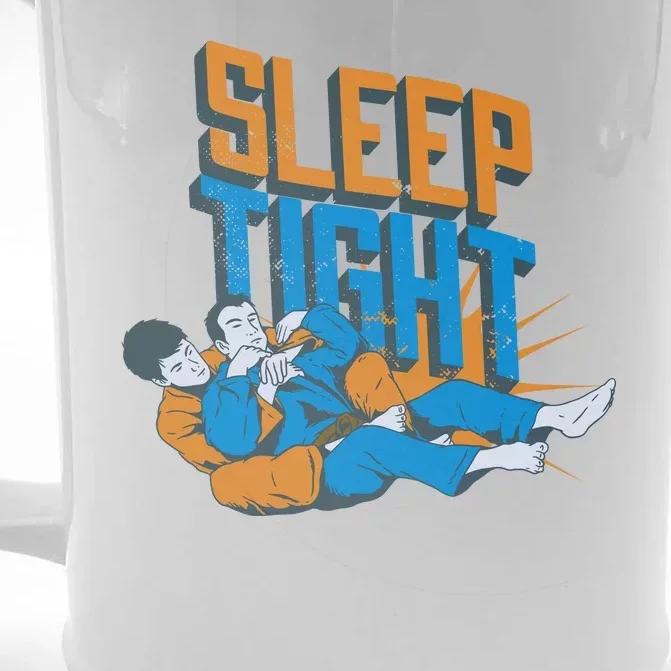 Sleep Tight Jiu Jitsu Front & Back Beer Stein