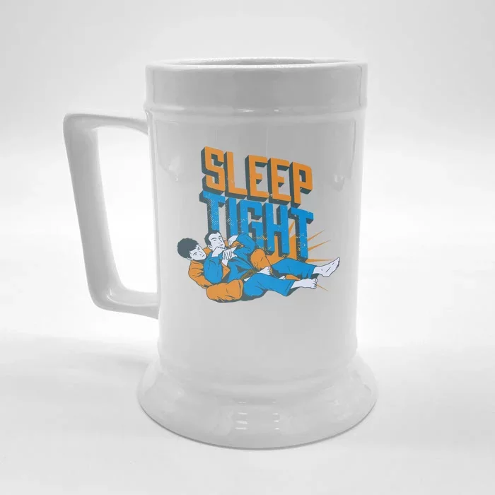 Sleep Tight Jiu Jitsu Front & Back Beer Stein