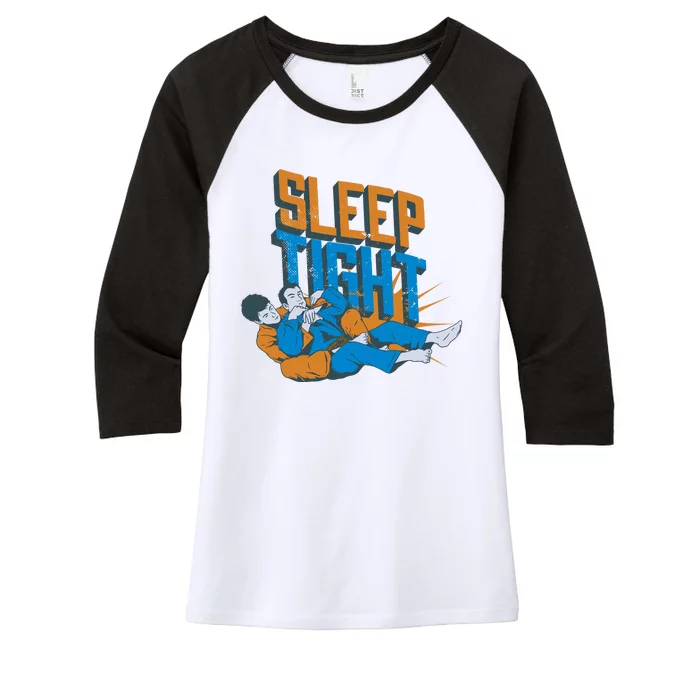 Sleep Tight Jiu Jitsu Women's Tri-Blend 3/4-Sleeve Raglan Shirt