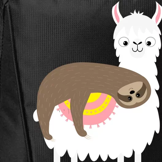 Sleeping Sloth On A Llama City Backpack