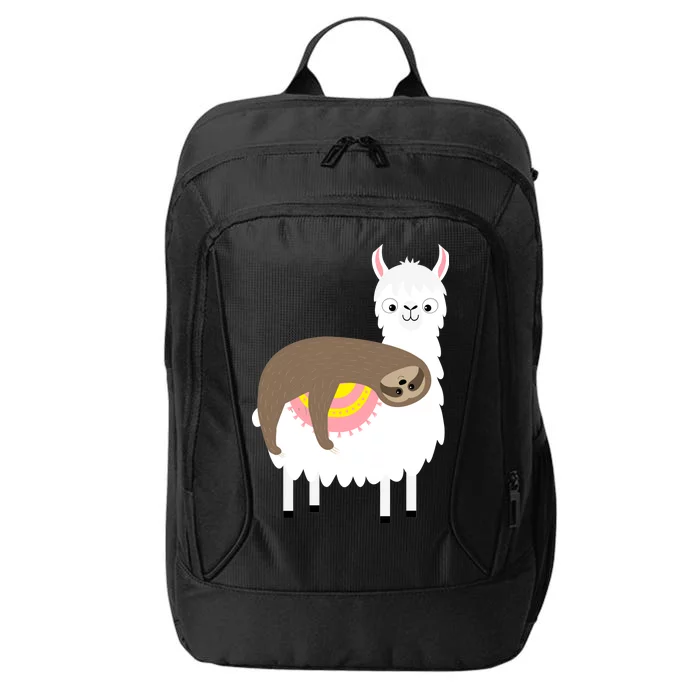 Sleeping Sloth On A Llama City Backpack