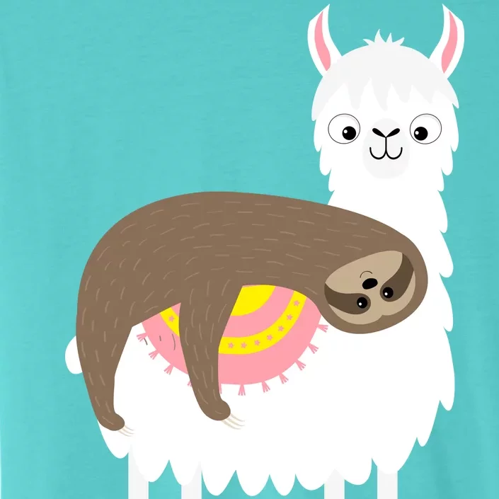 Sleeping Sloth On A Llama ChromaSoft Performance T-Shirt