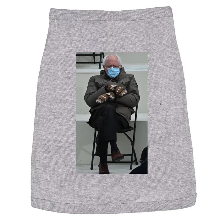 Sleepy Bernie Sanders Mittens Sitting Inauguration Doggie Tank