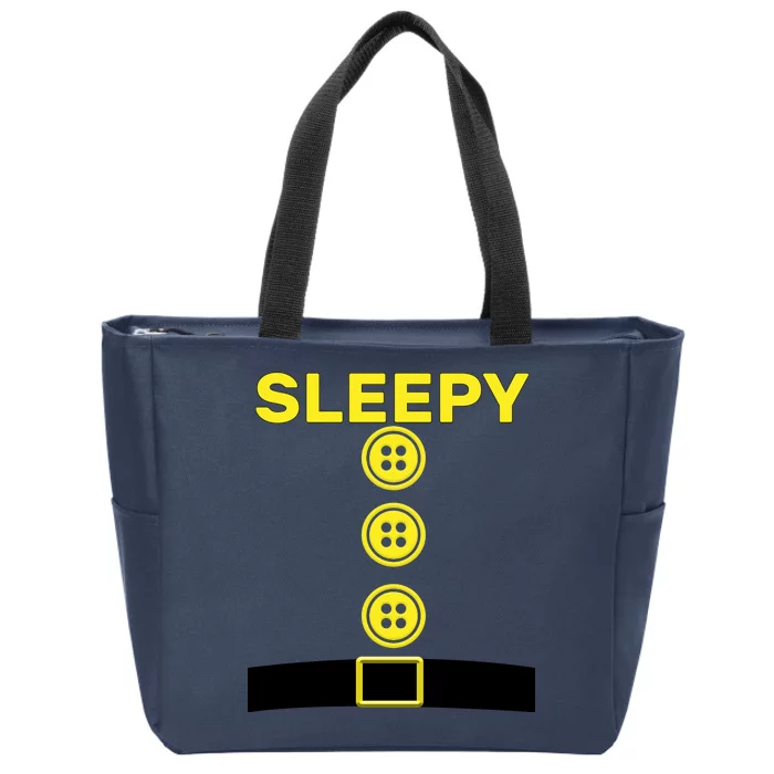 Sleepy Dwarf Zip Tote Bag