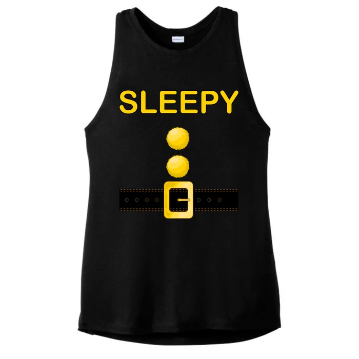 Sleepy Dwarf Costume Ladies Tri-Blend Wicking Tank