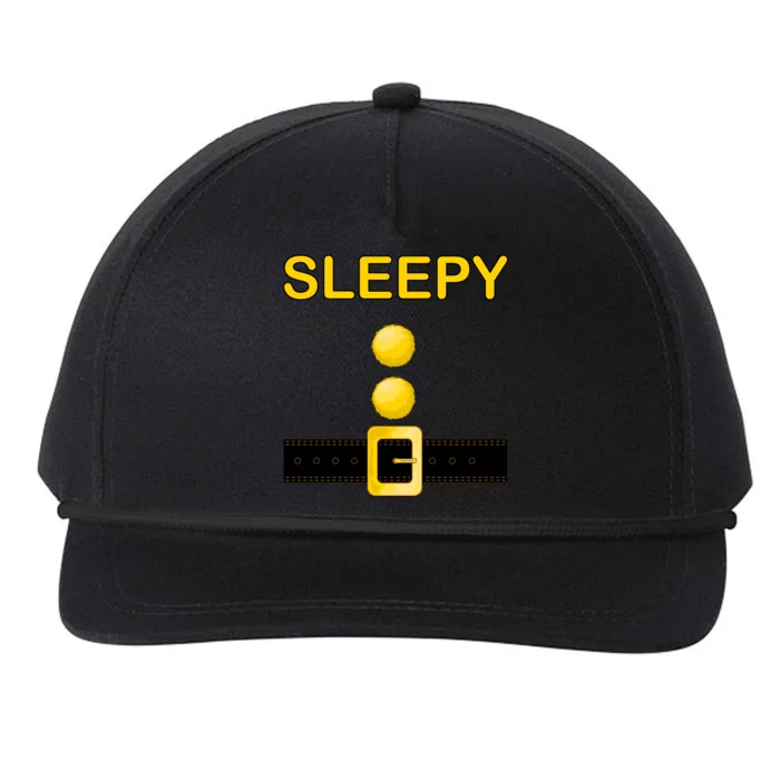 Sleepy Dwarf Costume Snapback Five-Panel Rope Hat